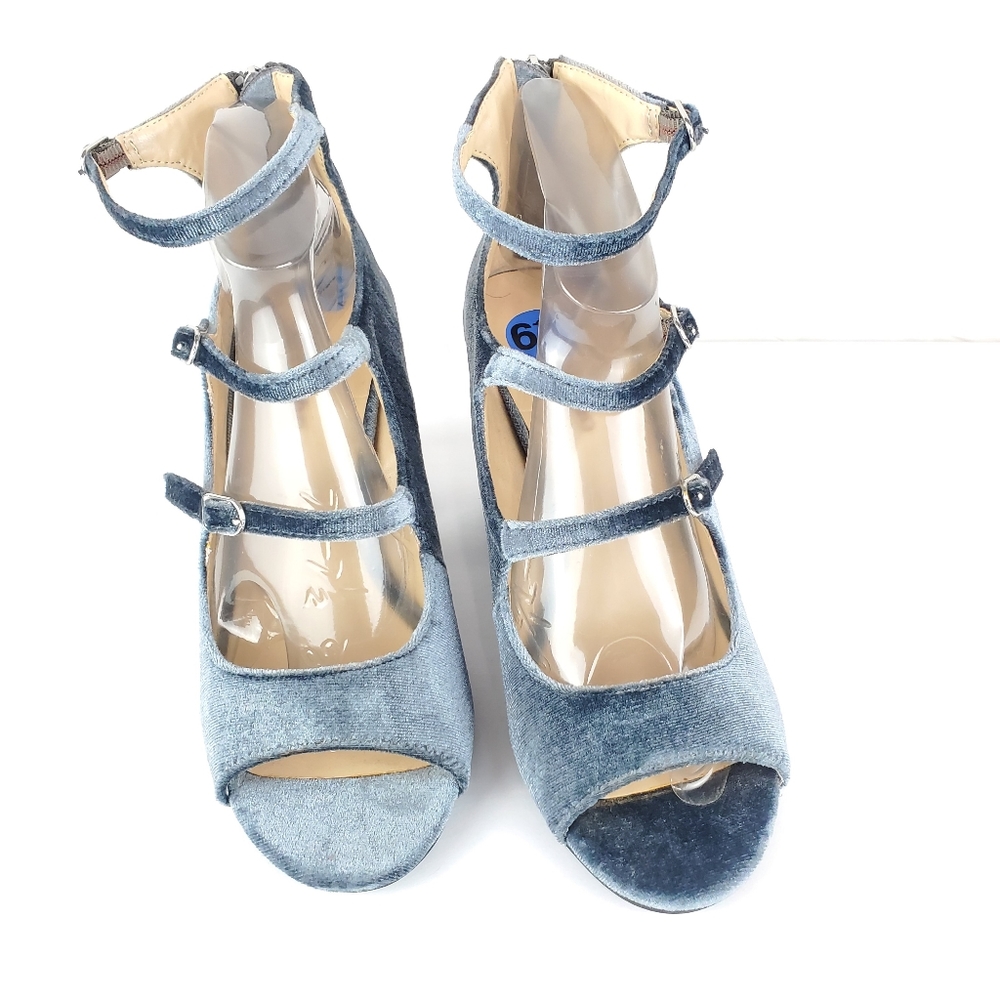 Zigisoho Velvet Chunky Heels